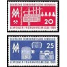 2 عدد تمبر نمایشگاه بهاره لایپزیک - جمهوری دموکراتیک آلمان 1959