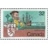 1 عدد تمبر 450مین سال سفر ژاک کارتیه به کانادا - کانادا 1984