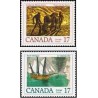 2 عدد تمبر نویسندگان کانادائی - تصویرگران جلد - کانادا 1979