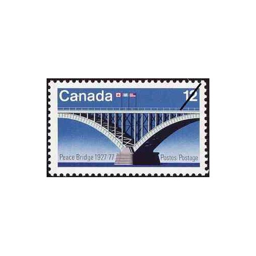 1 عدد تمبر 50مین سال افتتاح پل صلح - رود نیاگارا - کانادا 1977