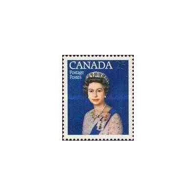 1 عدد تمبر جشن 25مین سال سلطنت - ملکه الیزلبت دوم - کانادا 1977