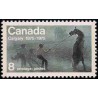 1 عدد تمبر صد سالگی ایالت کالگاری - کانادا 1975