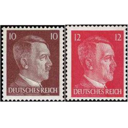 2 عدد تمبر سری پستی هیتلر - رایش آلمان 1942