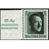 1 عدد تمبرتولد هیتلر  - رایش آلمان 1937 با حاشیه و جمله 25 Rpf - einschliesslich - kultuespende