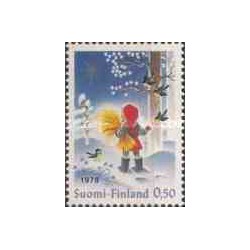 1 عدد تمبر کریستمس - فنلاند 1978