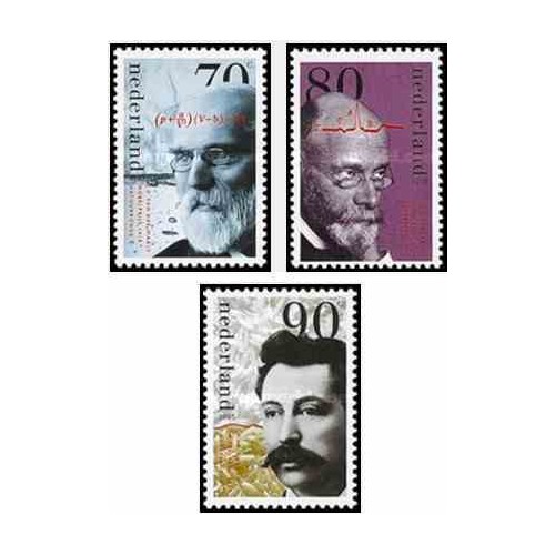 3 عدد تمبر برندگان جایزه نوبل - هلند 1993