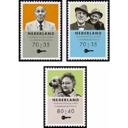 3 عدد تمبر تابستان - کهنسالان - هلند 1993