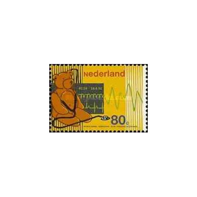 1 عدد تمبر صدمین سال اتحادیه پزشکان هلندی - هلند 1992