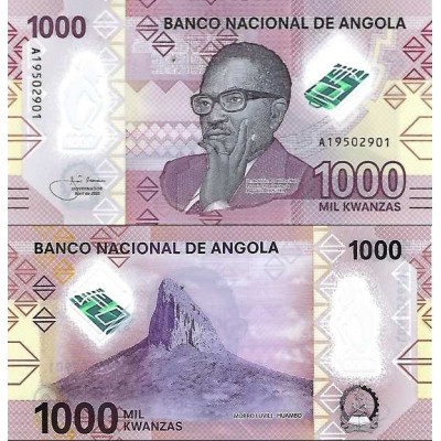 اسکناس پلیمر 1000 کوانزا - آنگولا 2020 سفارشی