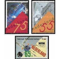 3 عدد تمبر فنون - هلند 1991