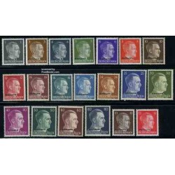 20 عدد تمبر سری پستی هیتلر - - سورشارژ Ostland - بلاروس 1941