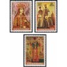 3 عدد تمبر تابلو نقاشی شمایلها - رومانی 1993