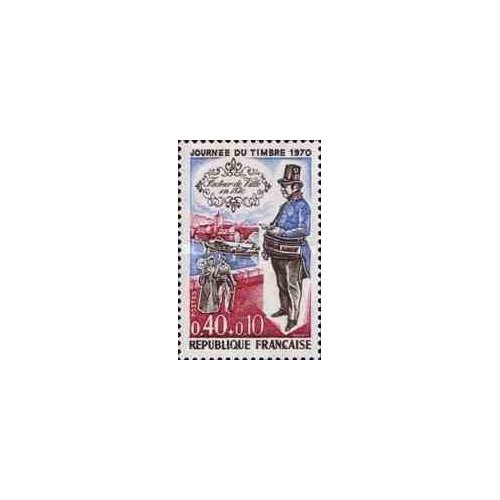 1 عدد تمبر روز تمبر - فرانسه 1970