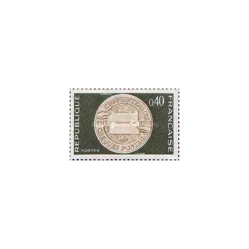 1 عدد تمبر پنجاهمین سال سرویس کنترل پستی - فرانسه 1968