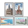 4 عدد تمبر تبلیغات گردشگری - فرانسه 1967