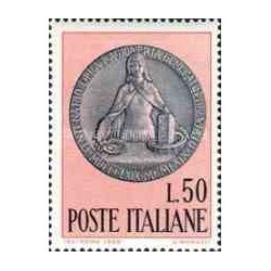 1 عدد تمبر صدمین سال دیوان حسابرسی دولتی - ایتالیا 1969