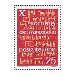 1 عدد تمبر روز تمبر - ایتالیا 1968
