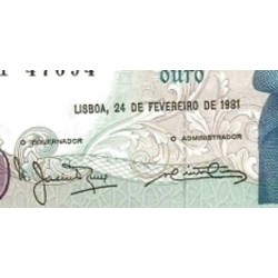 اسکناس 100 اسکودو - پرتغال 1981 تاریخ 24.02.1981 - سفارشی