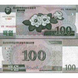 اسکناس 100  وون - کره شمالی 2008