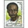 1 عدد  تمبر هشتادمین سالگرد تولد Kwame Nkrumah - رئیس جمهور غنا - شوروی 1989