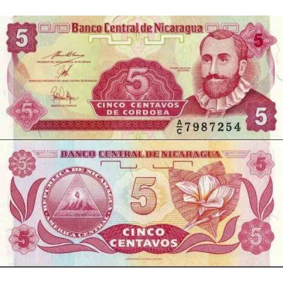 اسکناس 5 سنتاووس - نیکاراگوئه 1991