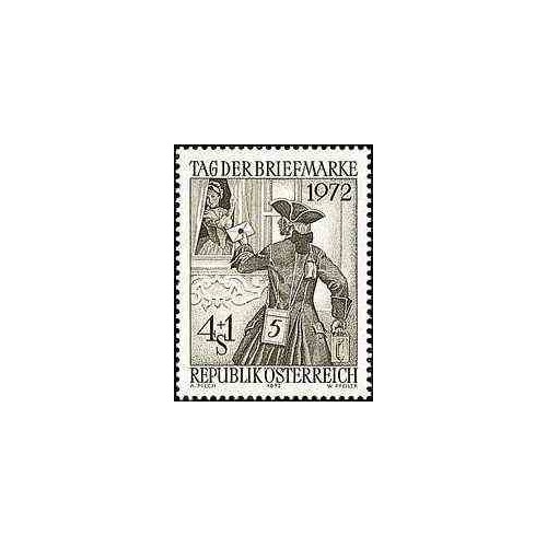 1 عدد تمبر روز تمبر - اتریش 1972
