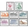 8 عدد تمبر بمناسبت 700 سالگی ورشو - لهستان 1965