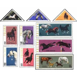 10 عدد تمبر اسبها -  لهستان 1963 قیمت 9.5 دلار