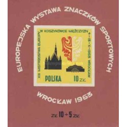 سونیرشیت نمایشگاه تمبرهای ورزشی اروپا در وروکلاو -  لهستان 1963