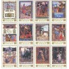 12 عدد  تمبر داستان های روسی در تصاویر توسط بیلیبین - شوروی 1984