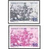 2 عدد تمبر صدمین سال مشارکت گاریبالدی در جنگ فرانسه در نبرد دیژون- ایتالیا 1970