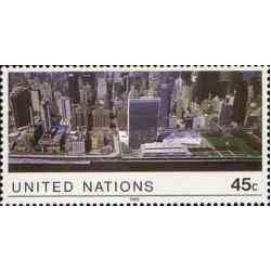 1 عدد تمبر سری پستی - نیویورک - سازمان ملل 1989