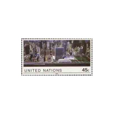 1 عدد تمبر سری پستی - نیویورک - سازمان ملل 1989