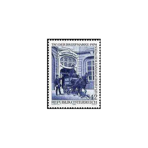 1 عدد تمبر روز تمبر - اتریش 1974 1 عدد تمبر روز تمبر - اتریش 1974