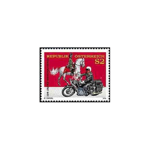 1 عدد تمبر 125مین سال ژاندارمری - اتریش 1974 1 عدد تمبر 125مین سال ژاندارمری - اتریش 1974