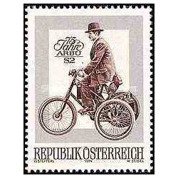 1 عدد تمبر 75مین سال آربو - سه چرخه -  اتریش 1974