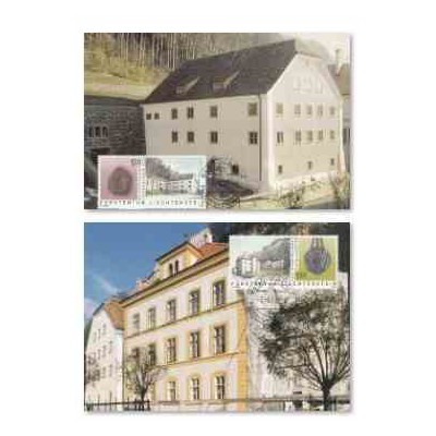 2 عدد ماکزیشمم کارت موزه های ملی - لیختنشتاین 2003