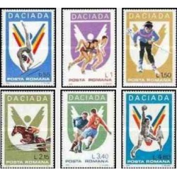 6 عدد تمبر مسابقات ورزشی داکیاد - DACIADA - رومانی 1978