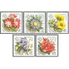 5 عدد  تمبر گل های کارپات - شوروی 1981