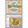 2 عدد  تمبر صد و بیست و پنجمین سالگرد اتحادیه جهانی پست  - اسلواکی 1999
