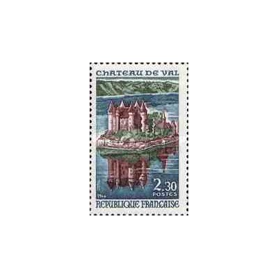 1 عدد تمبر قلعه والا لانوبره - فرانسه 1966