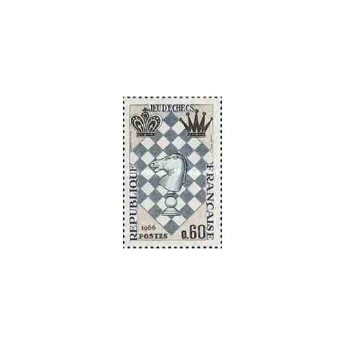 1 عدد تمبر فستیوال شطرنج - فرانسه 1966 1 عدد تمبر فستیوال شطرنج - فرانسه 1966