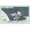 1 عدد تمبر راه اندازی ماهواره D1 - فرانسه 1966