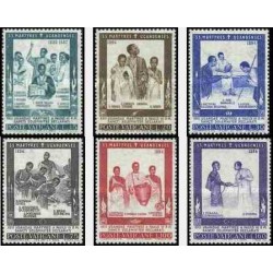 6 عدد تمبر شهدای اوگاندا - واتیکان 1965