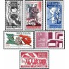 6 عدد تمبر بیستمین سال جنبش مقاومت در جنگ دوم جهانی  - ایتالیا 1965