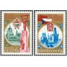 2 عدد تمبر سی امین سالگرد آزادی مجارستان و چکسلواکی - شوروی 1975