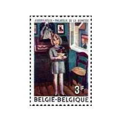1 عدد تمبر فیلاتلیستهای جوان - بلژیک 1972