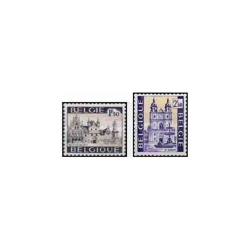 2 عدد تمبر توریسم - بلژیک 1971