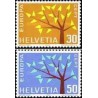 2 عدد تمبر مشترک اروپا -  Europa Cept - سوئیس 1962