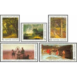 5 عدد تمبر نابلو نقاشی روسی - شوروی 1986